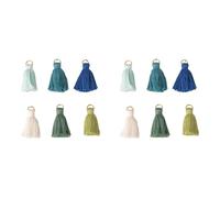 Rayher Glands en Coton AV. œillet 35mm sct.-LS 6 pcs assort. Bleu Vert, 22797407 (Lot de 2)