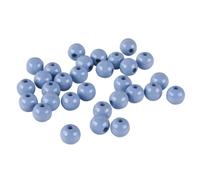 Rayher Hobby 1250208 perles en bois FSC 100%, poli, 8 mm Ã Weber, sous blister 82stück, H