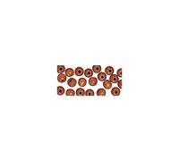 Rayher Hobby 1250404 perles en bois FSC 100%, poli, 12 mm Ã Weber, sous blister 32stück,