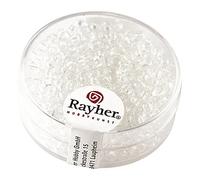 Rayher Hobby 1405737 Perles de rocaille Transparent Ø 2,6 mm