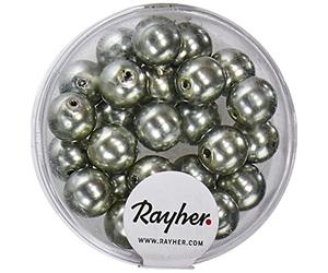 Rayher Hobby 14402607 Renaissance Perles en Verre 8 mm