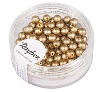 Rayher Hobby 14446616 Renaissance Perles en Verre Mat 4 mm Ø