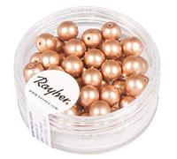 Rayher Hobby 14447221 Renaissance Perles en Verre Mat 6 mm Ø