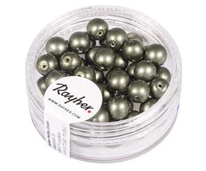 Rayher Hobby 14447458 Renaissance Perles en Verre Mat 6 mm Ø