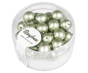 Rayher Hobby 14448606 Renaissance Perles en verre mat 8 mm