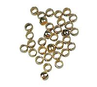 Rayher Hobby 2225306 Lot de 35 Perles à écraser en Forme de I 1,2 mm d'épaisseur 2 mm