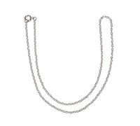 Rayher Hobby 22788606 Chaîne à maillons Argenté 42 cm 2 x 3 mm
