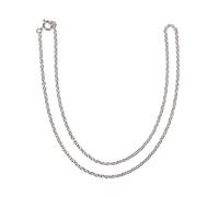 Rayher Hobby 22789606 Chaîne à maillons Argenté 45 cm 2 x 3 mm