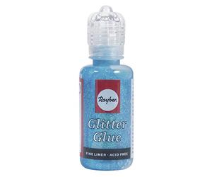 RAYHER HOBBY 33841356 Colle Pailletée irisée-Bleu Clair - 20 ML