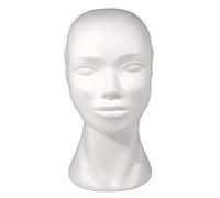 Rayher Hobby 3396600 Tête en polystyrène, 30,5 cm Féminin weiß