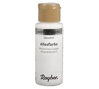 RAYHER HOBBY 38485100 Tout Couleur Gloss, Bouteille 59 ML, schneeweiãÿ