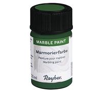 Rayher Hobby 38861428 Marble Paint, verre 20 ml, pour marbrure Vert