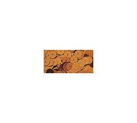 Rayher Hobby 3920005 Lot de 1000 Paillettes Lisses Marron 6 mm