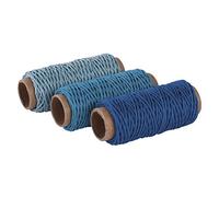 Rayher Hobby 53925000 Lot de 36 cordons en chanvre 3 couleurs 12 m Ø 1 mm