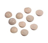 Rayher Hobby 6254500 Lot de 10 Demi-sphères en Bois Brut Non perforées, 20 mm