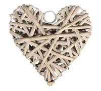 Rayher Hobby 65051000 Cœur en Osier Blanc 10 cm