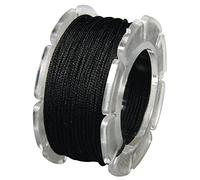 Rayher Hobby 89812576 Cordon de Cire avec Noyau en Nylon 0,6 mm ø et Bobine sous Blister 10 m, Noir