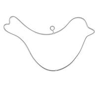 Rayher Hobby, Lot de 2 fils oiseaux, 12,3 x 8 cm, sous blister, Blanc.