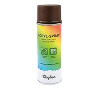 Rayher Hobby Spray peinture acrylique mat, brun, 200ml, DIN EN71-3, base aqueuse, séchage rapide, multiples surfaces, intérieur, extérieur, décoration, rénovation-34145552, 0,55 x 0,55 x 1,7 cm