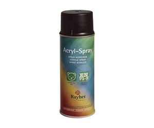 Rayher Hobby Spray peinture acrylique mat, brun, 200ml, DIN EN71-3, base aqueuse, séchage rapide, multiples surfaces, intérieur, extérieur, décoration, rénovation-34145552, 0,55 x 0,55 x 1,7 cm
