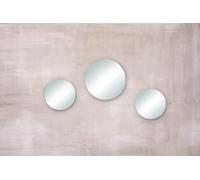 Rayher Jeu de plaques miroir, avec bords polis, 1x 20cm ø + 2x 15cm ø, 46673000, T