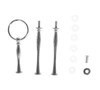 Rayher Kit Anse CLASSIQUE pour présentoir à gâteau 3 étages, 11 pces., 34,5cm, métal argenté, étagère à monter, arts créatifs, décoration-34237000