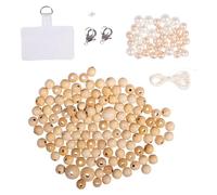 Rayher - Kit Chaîne de tél. Perles Bois, FSC 100 pour Cent, boîte-LS 1 lot, 15410000