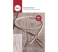 Rayher Kit collier Summer Star + pendentif fabrication de bijoux 100cm, 15391000, Bunt