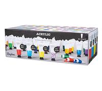 Rayher Kit d'artiste Peintures acryliques, 36 couleurs à 22 ml (792ml), 35045999, Coloré