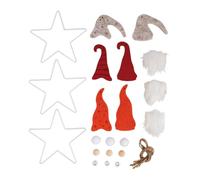 Rayher Kit Étoile en métal Lutin de noël 13,5-17,5cm 3 Designs 3 pc, 43010000
