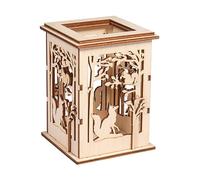 Rayher Kit Lanterne de table Forêt lanterne bois FSC Mix 15 pcs nature, 64032505