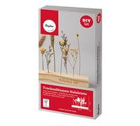 Rayher Kit Liteau en bois av. fleurs séchées FSC 100% 22,7x4x17cm, bte, 85484000