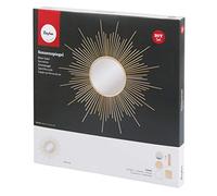 Rayher Kit: Miroir Soleil, Grand, 63cm ø, Bois, Nature, ø20 cm