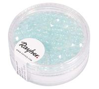 Rayher Kit Perles facettées en Verre 3 mm ø BTE 100 pces Aqua Opaque, 14202354