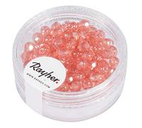 Rayher Kit Perles facettées en Verre 4 mm ø BTE 100 pces rosé Opaque, 14200258
