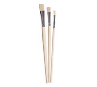 Rayher kit pinceaux de Peinture Art, Tige Courte FSC100% 3pcs assor., 37071000