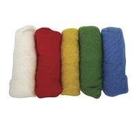 Rayher laine vierge, 5 couleurs A 20 g matériau non tissé Bunt, Centre