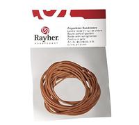 Rayher Lanières en cuir de chèvre rondes bijoux 100cm 1,5mmø 2pc beige, 8301803