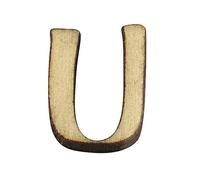 Rayher Lettre en Bois de 6218000, 2 cm, U