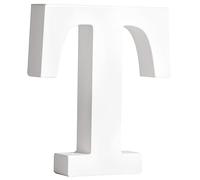 Rayher Lettre en bois MDF "T" p. décoration FSC 100%, 9,3x2x11cm blanc, 64559102