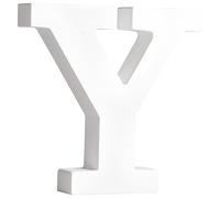 Rayher Lettre en bois MDF "Y" p. décoration FSC 100%, 11x2x11cm blanc, 64564102