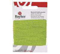 Rayher Fil coton ciré création bijoux, bricolage 1 mm 20 m Vert mai