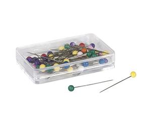 Rayher Lot d’épingles à tête ronde, multicolore, 50 pces., ø 0,6mm, 31mm, arts créatifs, couture, mercerie-53875999