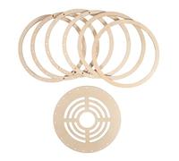Rayher Lot d'anneaux en Bois pour Lampes FSC Mix Credit, Naturel, 17 cm de diamètre, Assortis, sous Blister