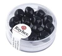 Rayher Lot de 13 Perles de Renaissance 9 mm Noir