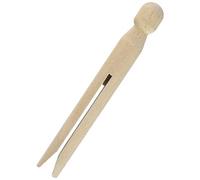 Rayher lot de 50 pinces à linge en bois pince à linge ronde pince à linge bois idéale pour vos activités de loisirs créatifs & scrapbooking, Marron