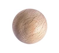 Rayher Lot de billes en bois, naturel, 3 pces, ø 35mm, FSC 100%, à personnaliser, arts créatifs, décoration-6245900