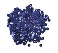 Rayher Lot de Paillettes Sequin, Bleu foncé, 4.000 pces., Ø 6mm, bombées, Brillantes, Arts créatifs, Couture, Broderie, Noël, Nouvel an, Carnaval -3927010