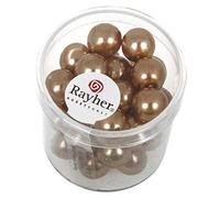 Rayher Lot de perles de cire en verre Renaissance, cachemire, 35 pces, ronde Ø 10mm, arts créatifs, décorations, bijoux -14403520