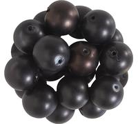 Rayher Lot de Perles de Cire en Verre Renaissance, Noir, 35 pces, Ronde Ø 10mm, Arts créatifs, décorations, Bijoux -14403576